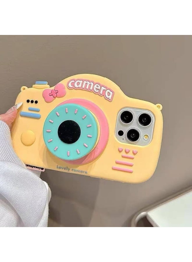 Ecosystem Stylish 3D Cartoon Case Compatible for iPhone 16 Pro Max, All-Round Protection, Anti-Slip, Scratch-Resistant, and Fun Aesthetic Cover IPhone 16 pro max (Camera with Pop Socket) - Image 1